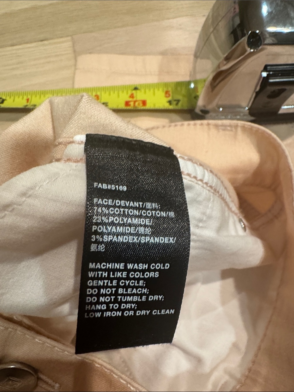 Lafayette 148 New York Light Blush Skinny Pants Size 12 - Picture 13 of 13